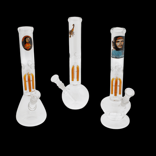 Quad‑Arm Tower Percolator Bong (30cm)