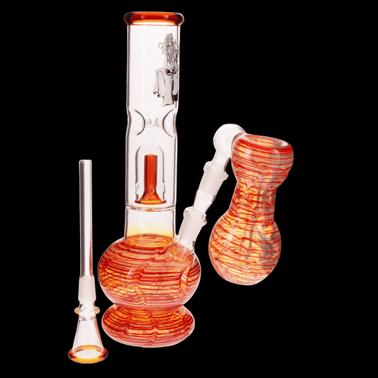 Sunset Stripe Percolator Bong