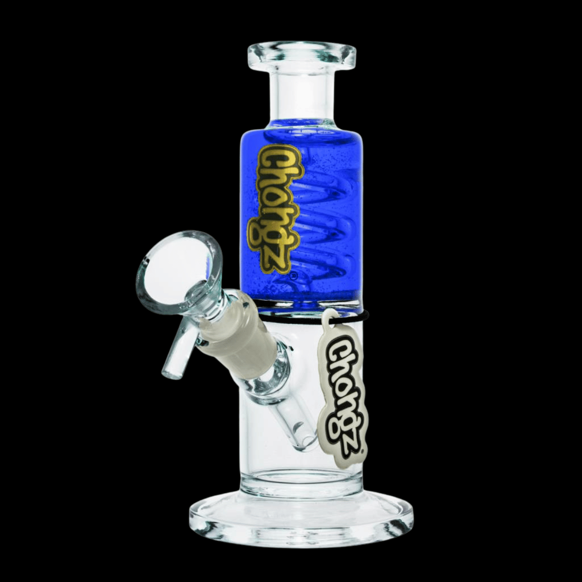 Chongz Floyd 15cm liquid-filled mini glass bong in blue