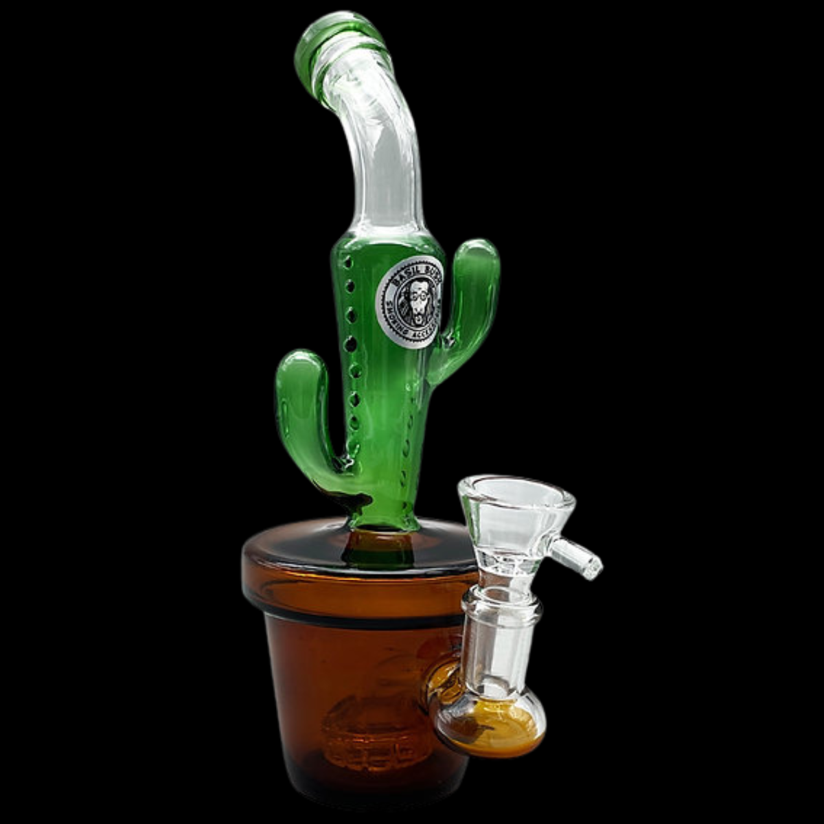 Glass Percolator Cactus Bong showcasing its unique cactus-shaped design.
