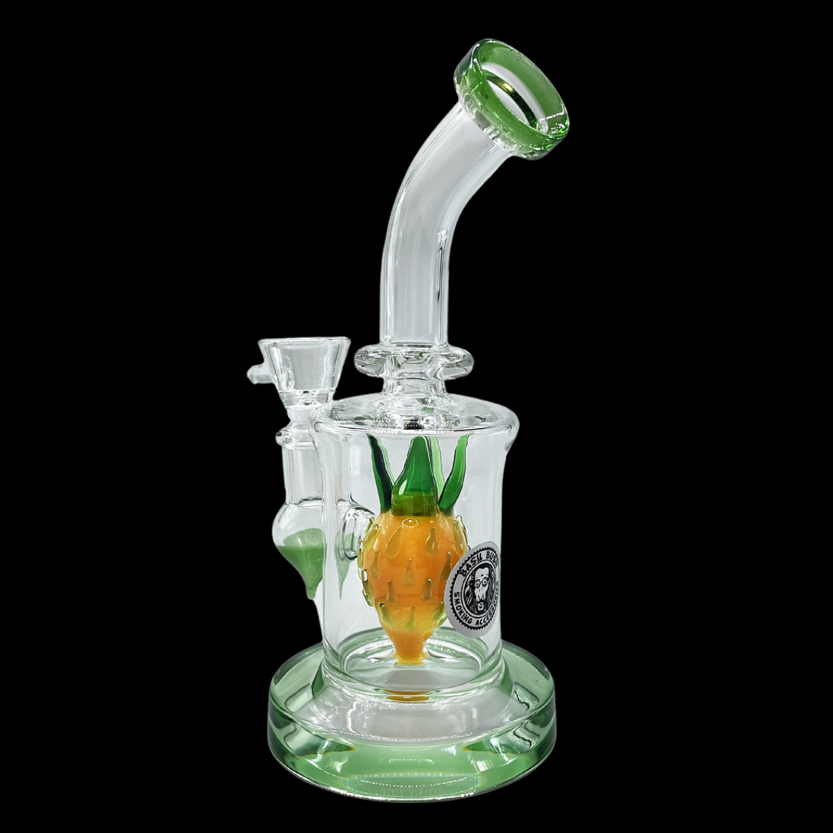 Close-up of the Glass Pineapple Percolator showcasing premium glass craftsmanship.