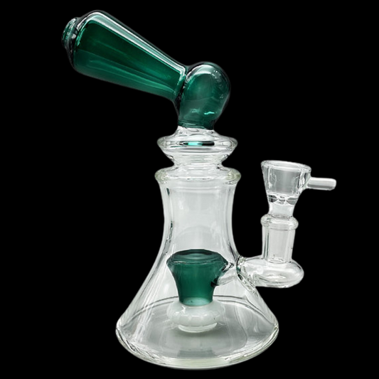 Glass Pipe Percolator Bong showcasing its unique pipe-style design.