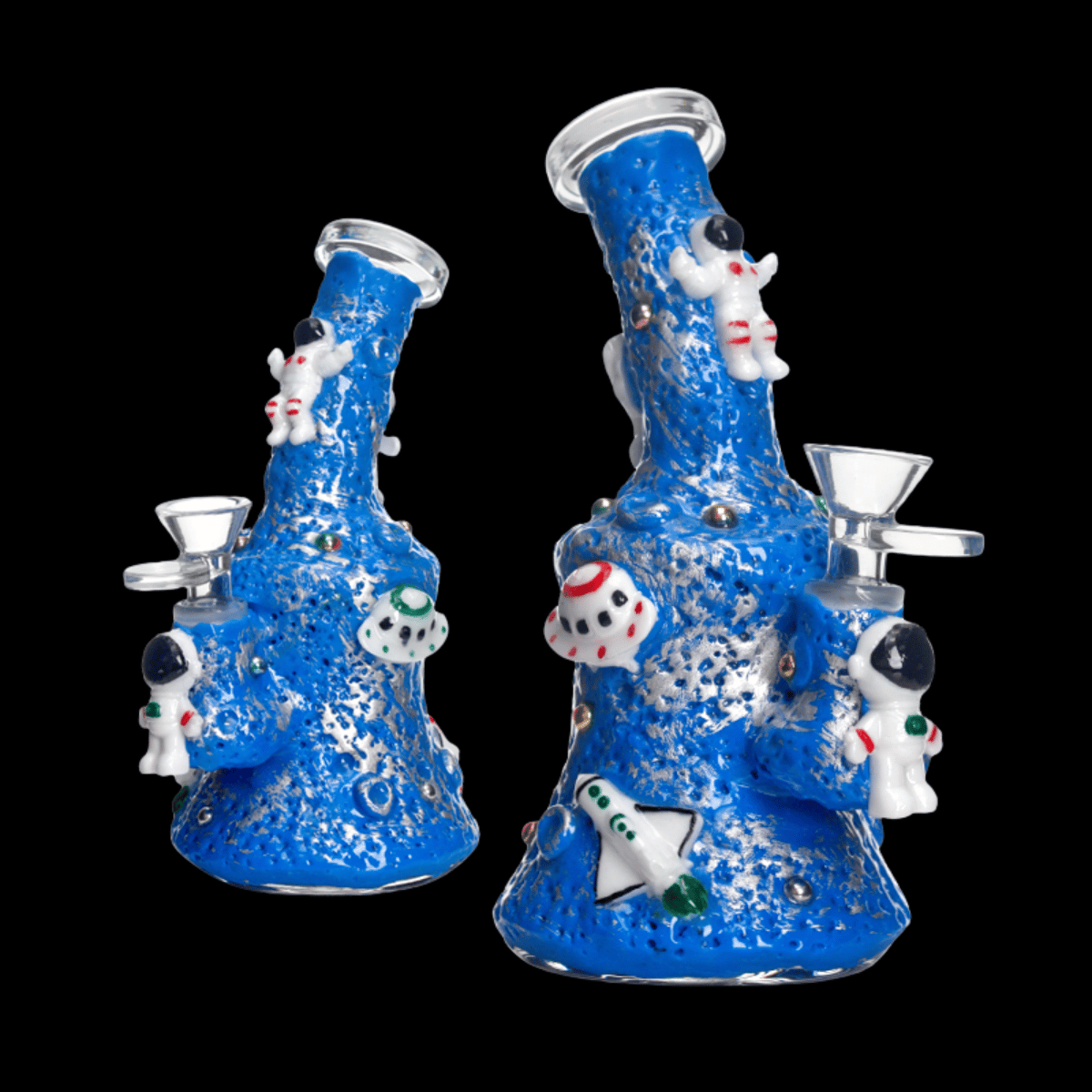The Lunar Shuttle Glass Bong — 3D Space Edition (19cm)