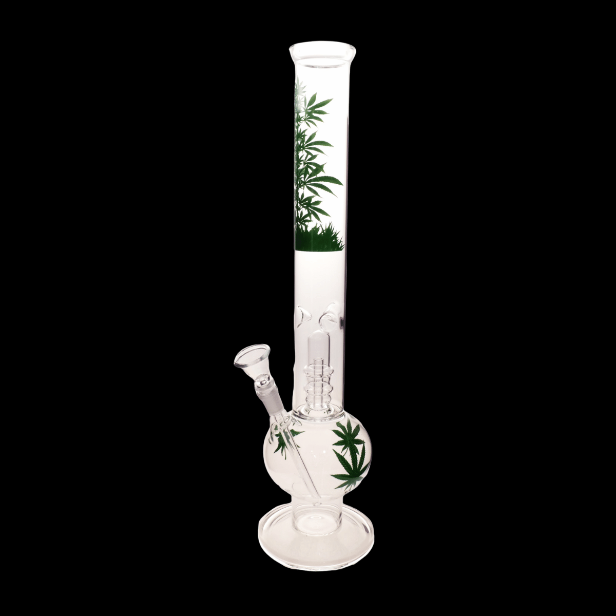 LeafTower 46cm Big Bowl Percolator Glass Bong – Plant Leaf Design