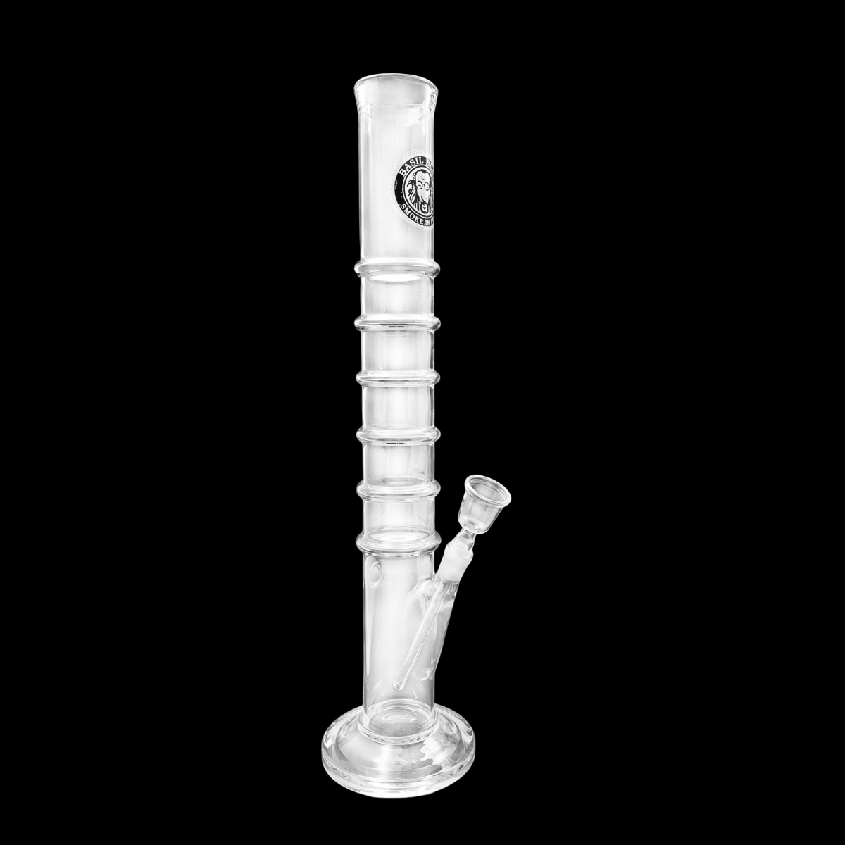 The Six Stack XL Glass Bong — 45cm Heavyweight Ringed Waterpipe