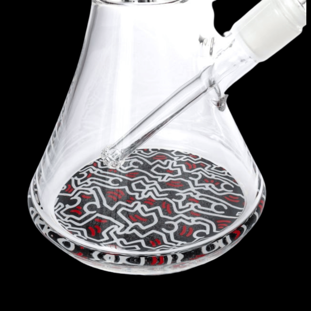 Keith Haring Multi Colour Beaker Perc Bong – 31cm
