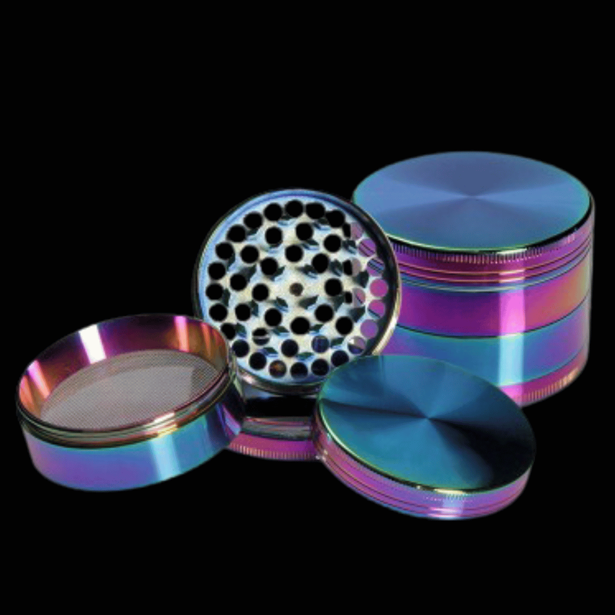 The Aurora Oil-Slick 4-Part Metal Grinder (60mm)