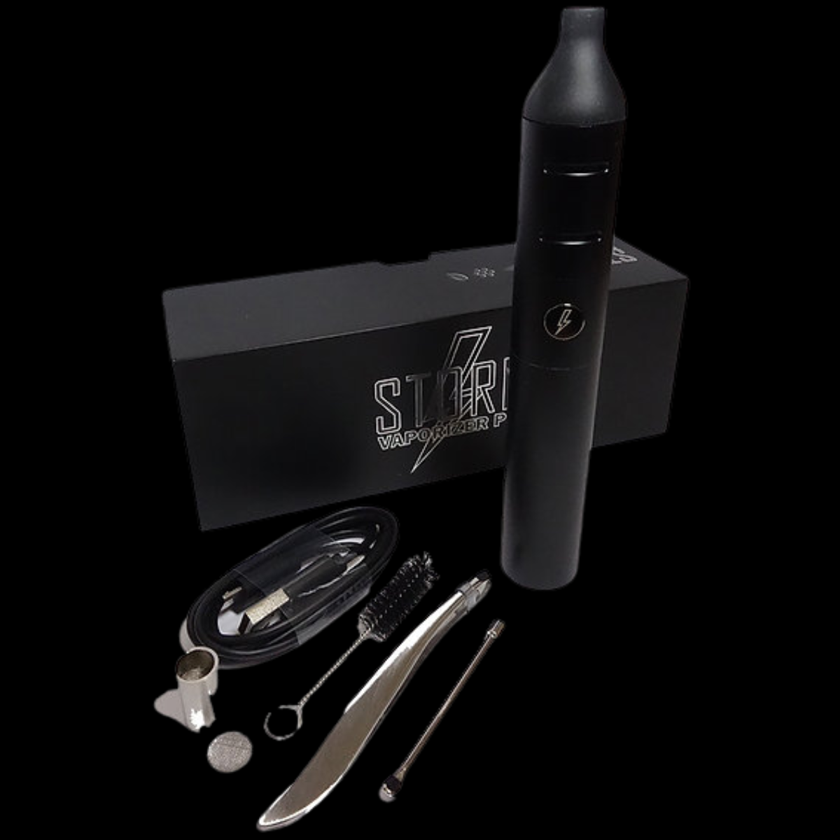Storm Vaporiser and components ready for use.