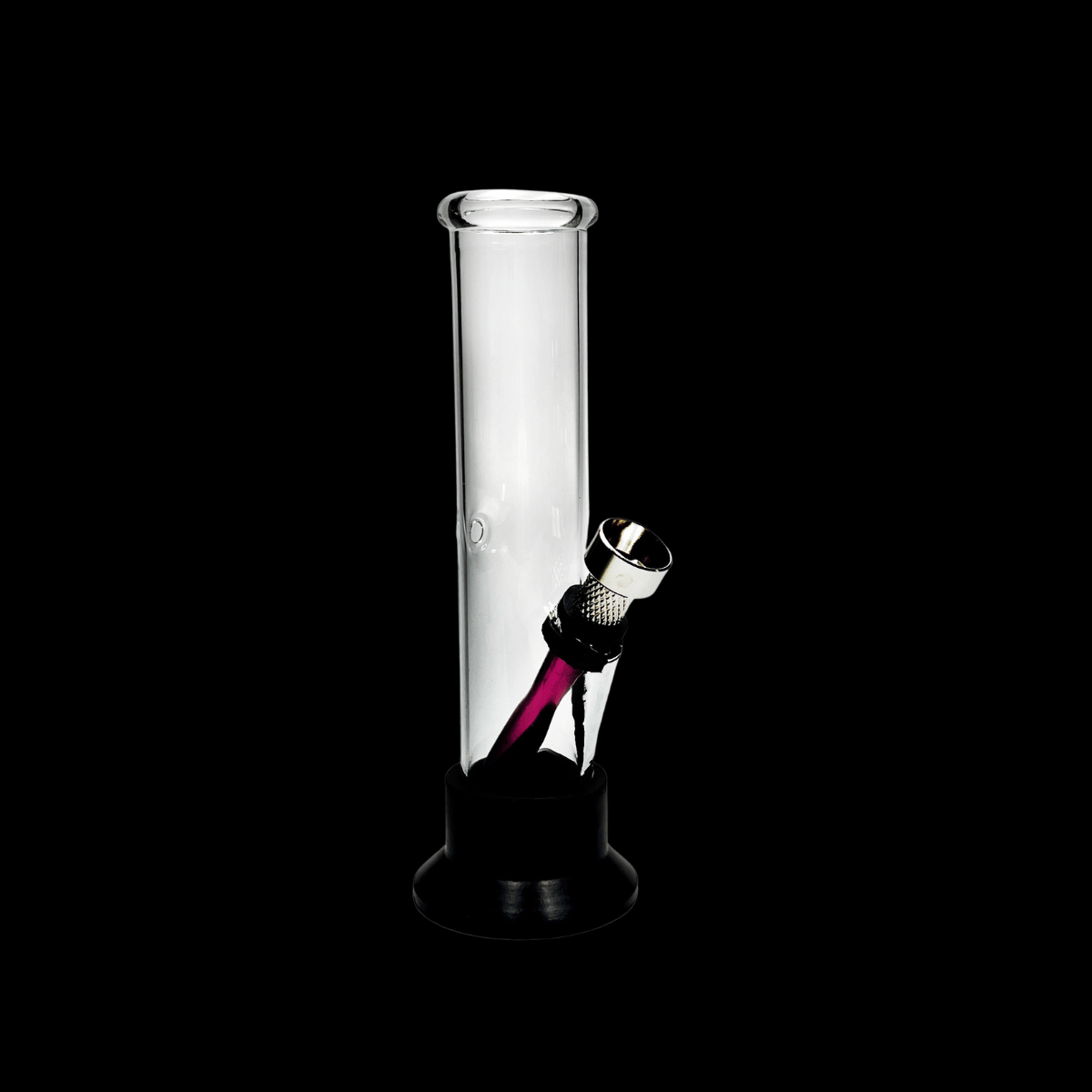 The Pocket Rocket Glass Bong — 16cm Compact Straight Waterpipe