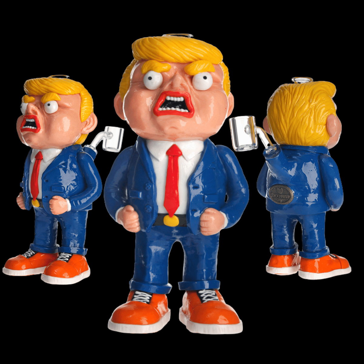 Donald Trump 3D figure novelty glass bong – 19.5 cm, 653 g