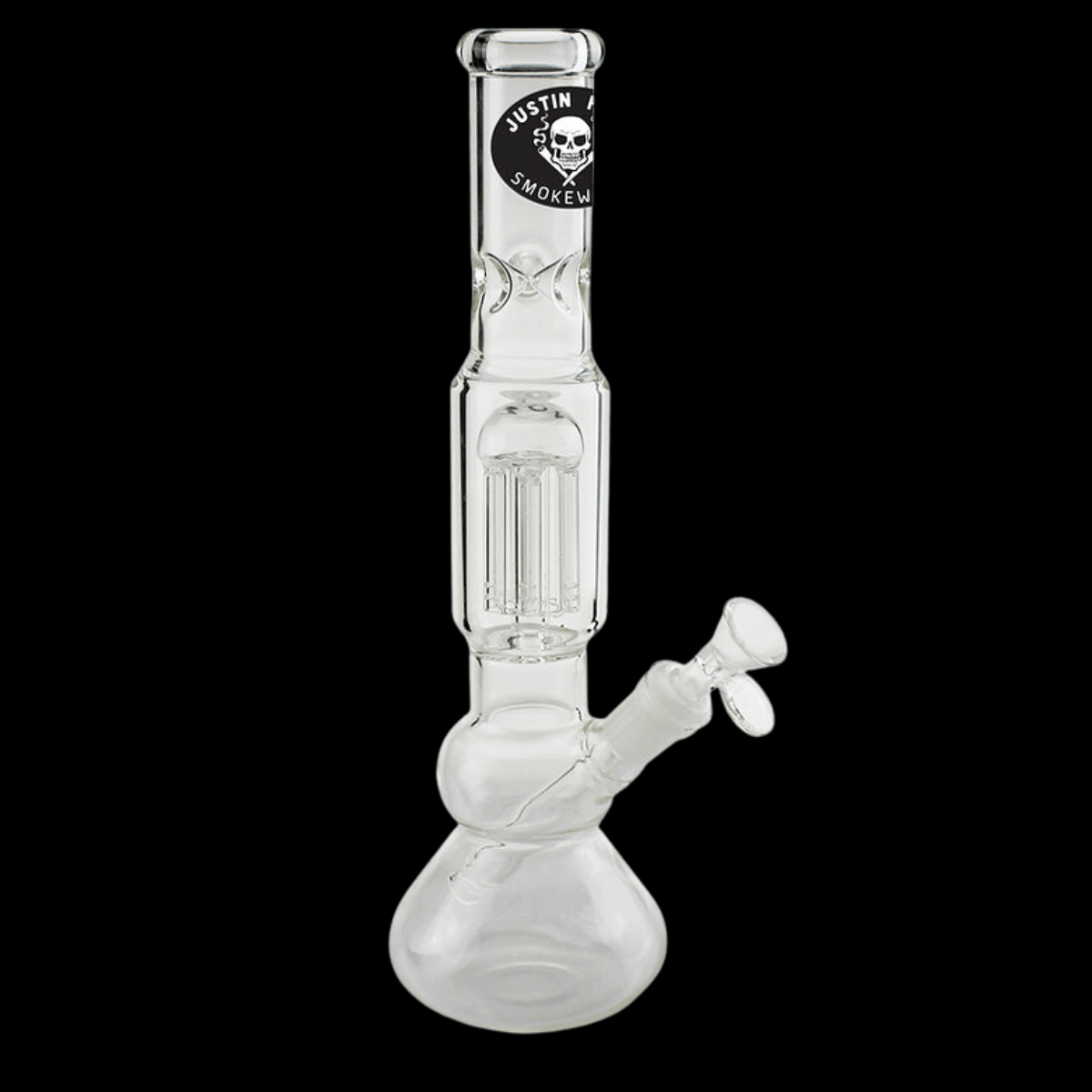 Heavy Duty Glass Justin Hale Percolator Bong 32cm