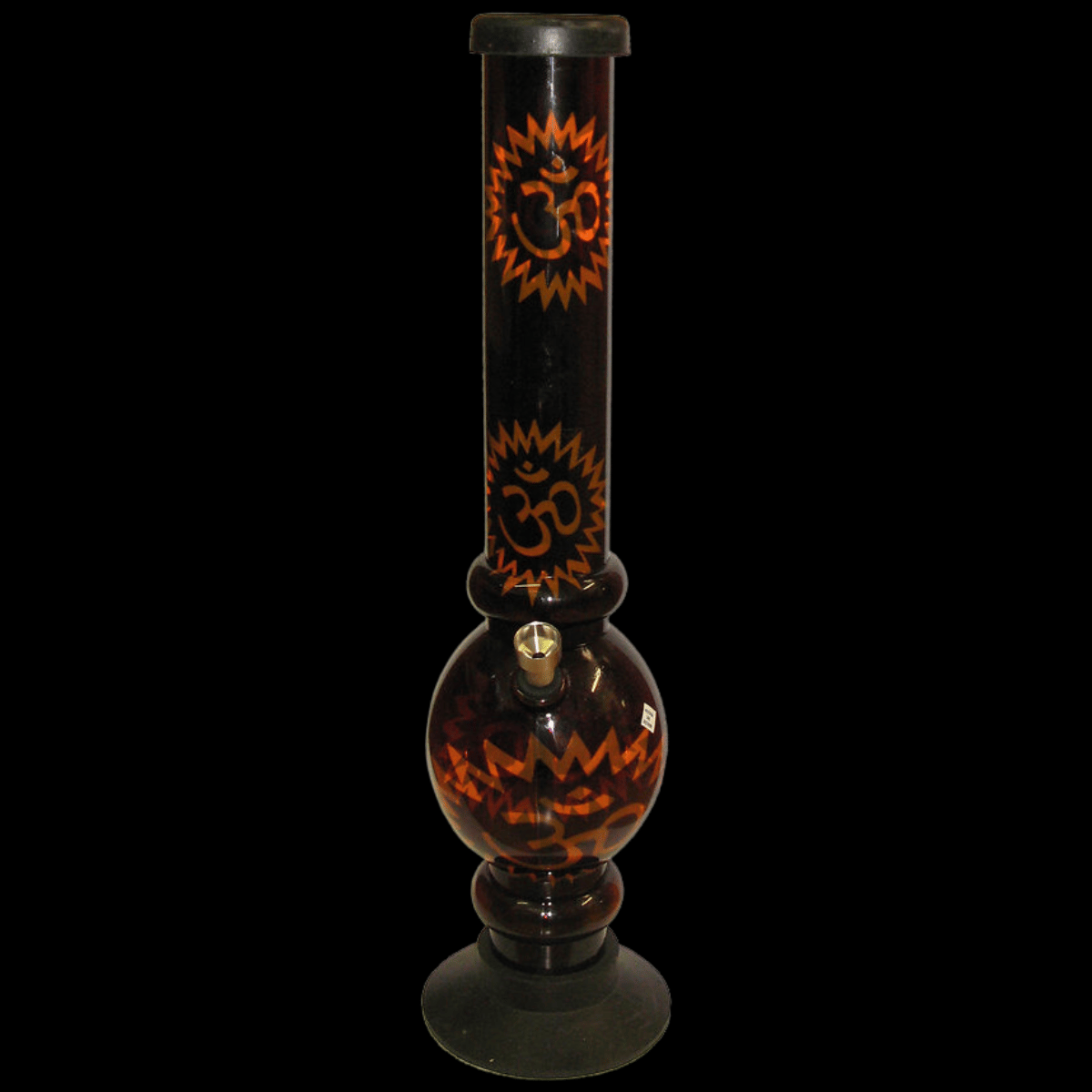 40cm Acrylic Bong Oval Bubble Neon Design