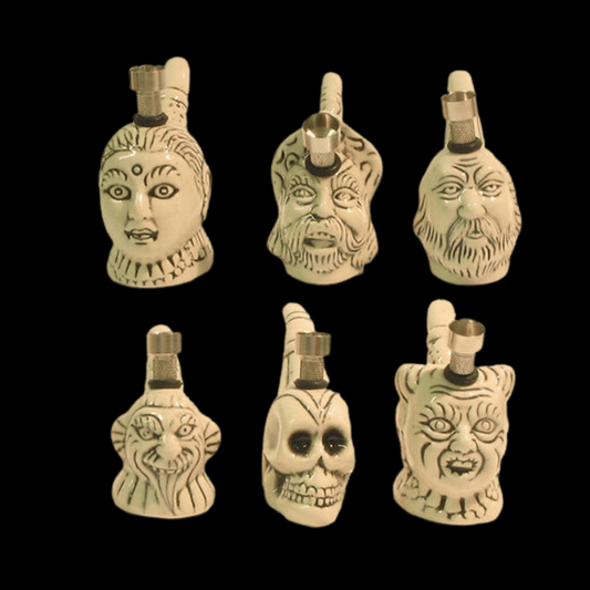 Mini Cermamic Spiritual Face Bongs