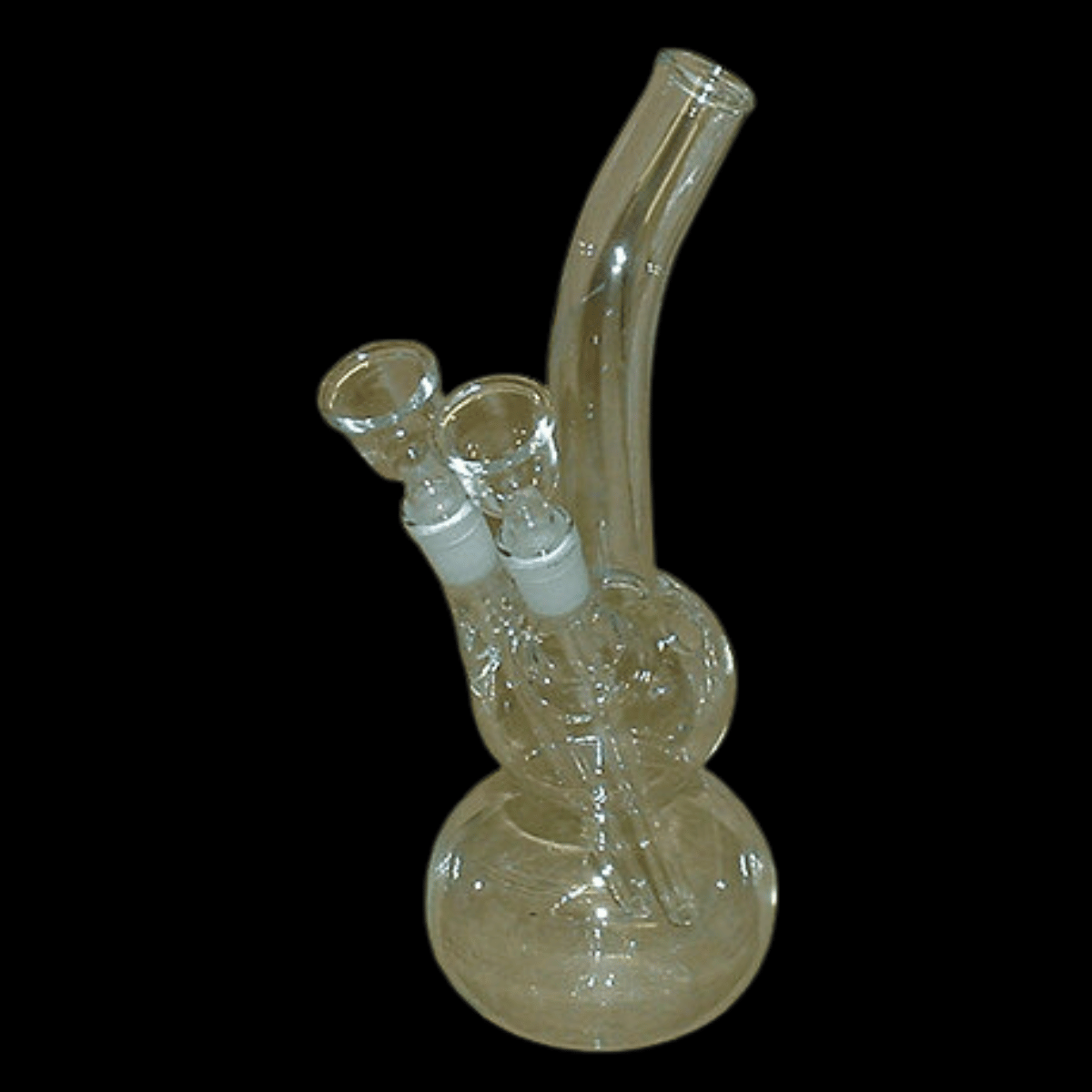 Twin Bowl Double Hit Glass Bong