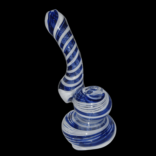 Curly Spiral Glass Bubbler Pipe
