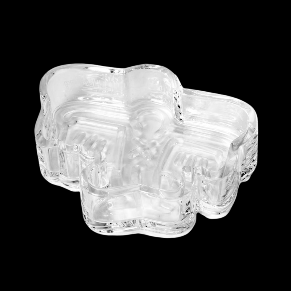 Man Bat Crystal Glass Ashtray