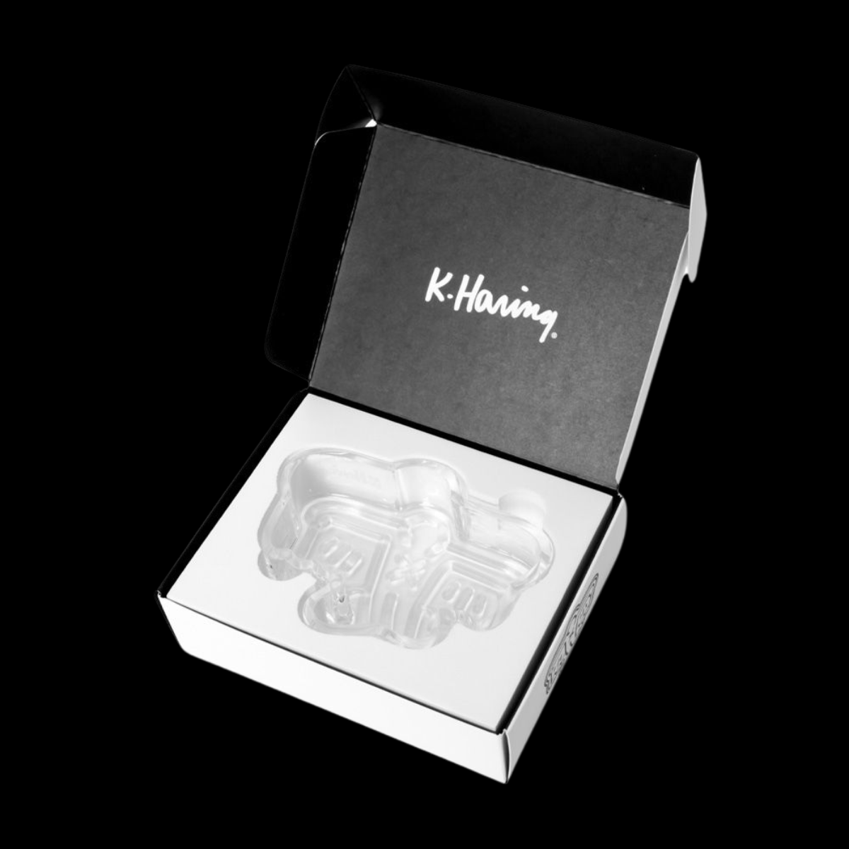 Man Bat Crystal Glass Ashtray