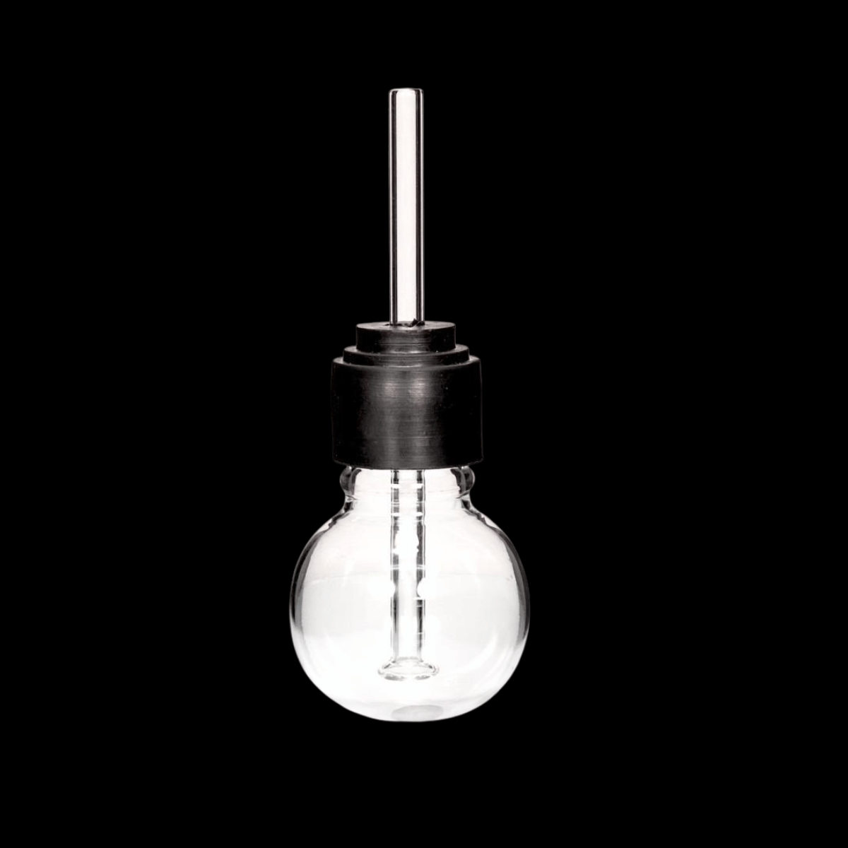Vapouriser Bubble – compact glass bubble vapouriser with metal stem