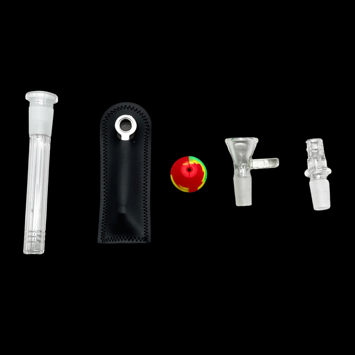 GlacierGlow 20cm Frosted Ice Beaker Glass Bong Kit – Multiple Colours