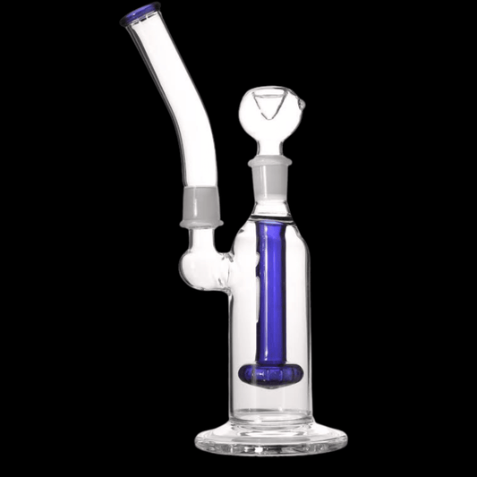 The Blue Core Glass Bubbler Bong — 3 Part Perc Edition (30cm)