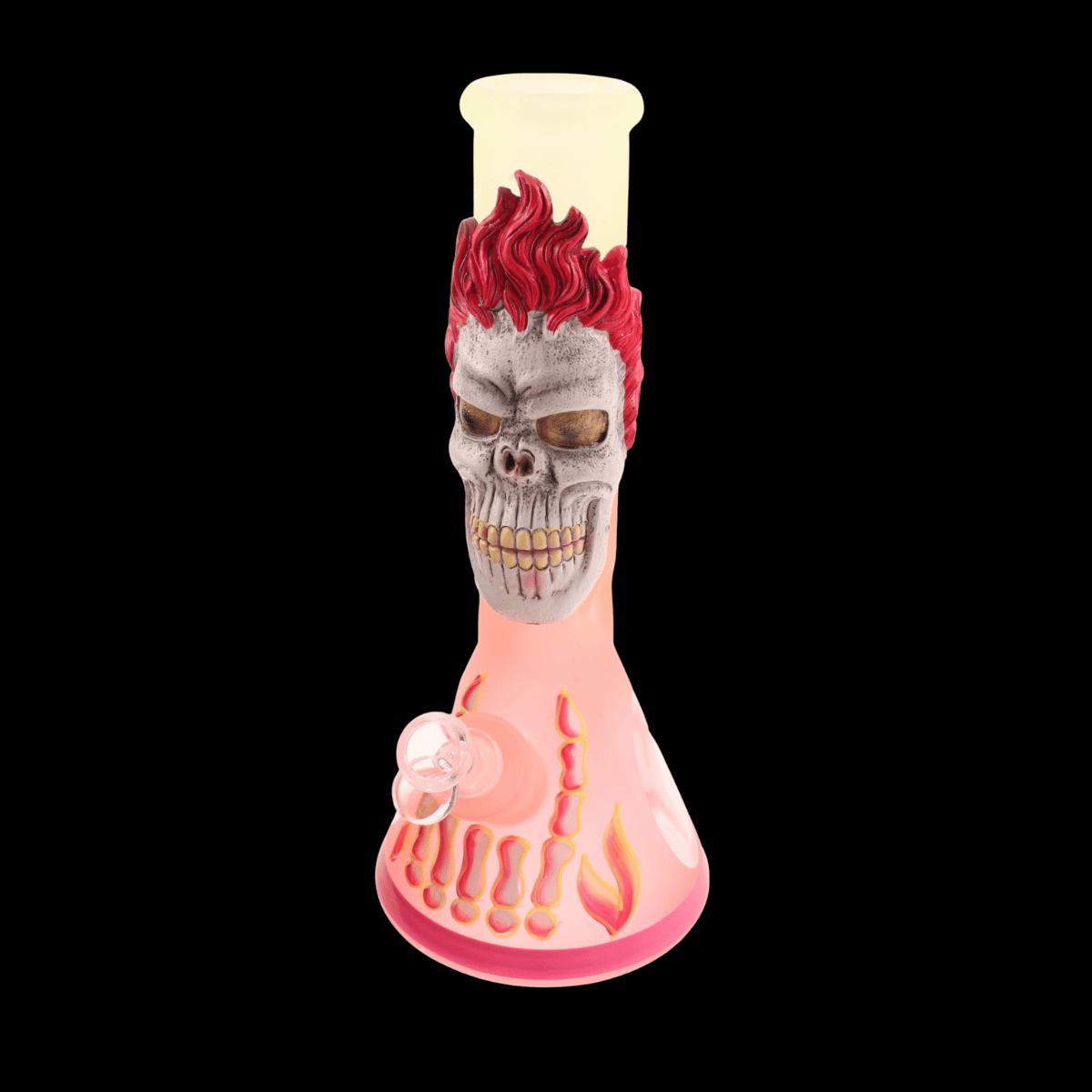 The Ghost Rider Glass Bong — 3D Flame Skull Edition (32cm)