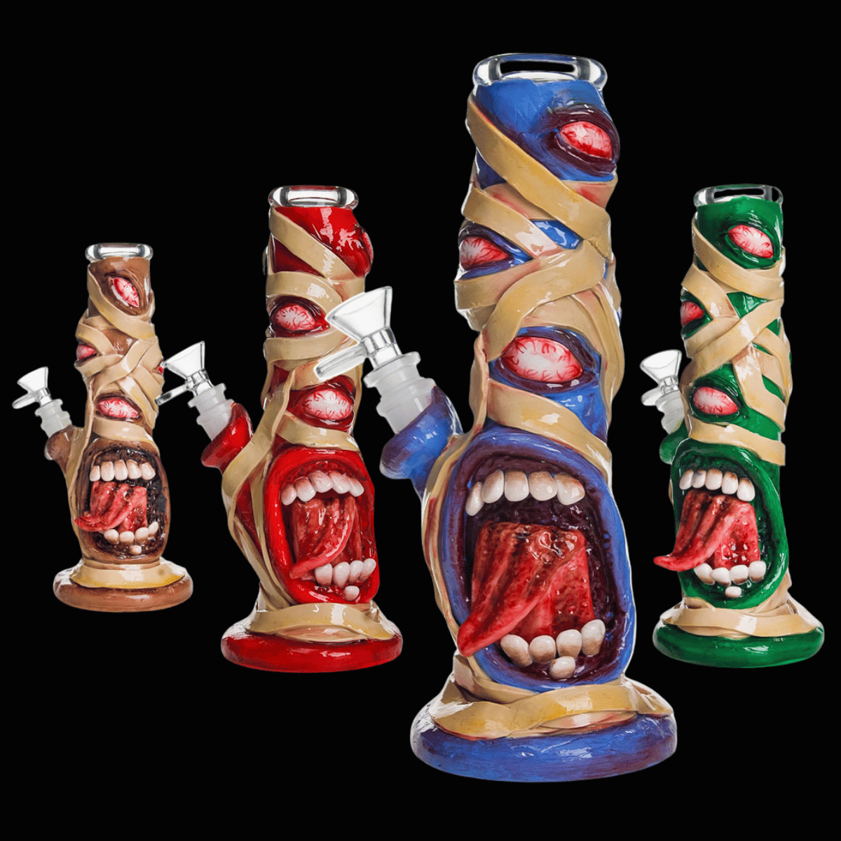 The Mummy Glass Bong — 3D Horror Edition (25cm)