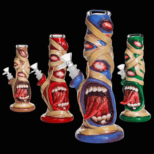 The Mummy Glass Bong — 3D Horror Edition (25cm)