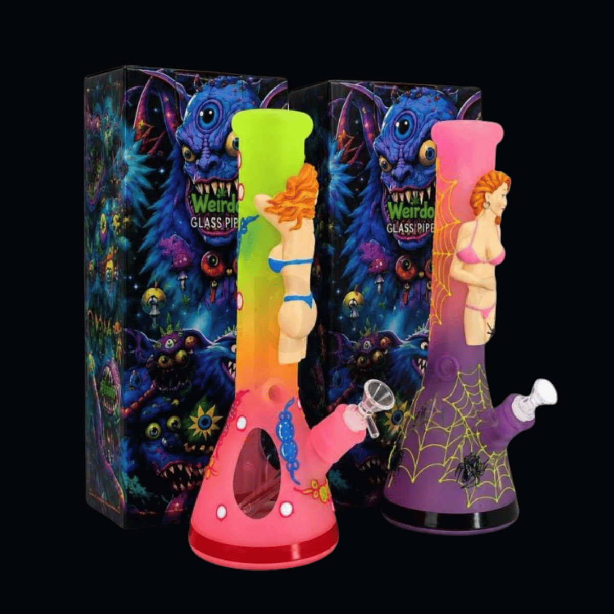 Ocean Muse 3D Glass Bong – 34cm