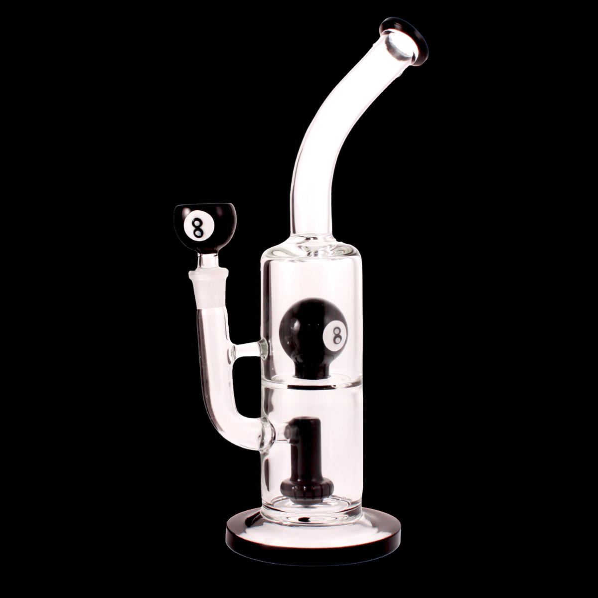 The 8 Ball Glass Bong — Perc Chamber Edition (30cm)