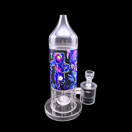AstroCharge rechargeable electric glass bubbler with space design – 25cm