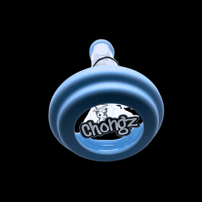 Blue Chongz silicone storage plug for the Emmet M glass bong