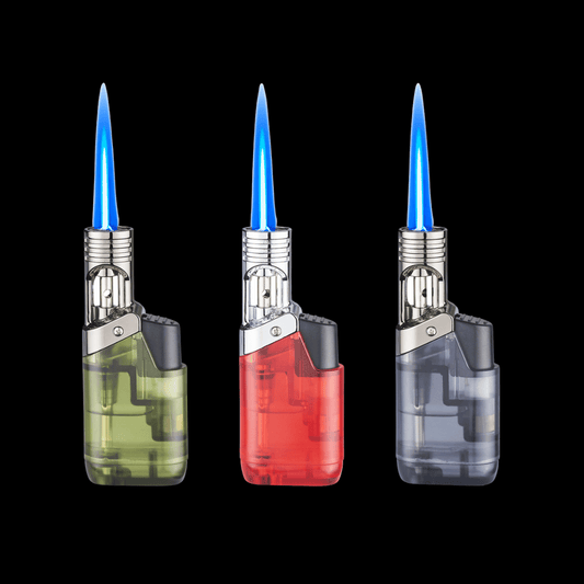 The Bluefire Clear Tank Jet Lighter