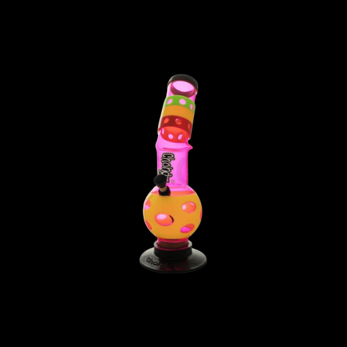 Chongz Neon Orbit Bubble-Base Acrylic Bong – 30cm