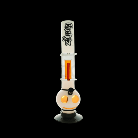 Chongz Happy Face 41cm acrylic percolator bong with orange internal perc