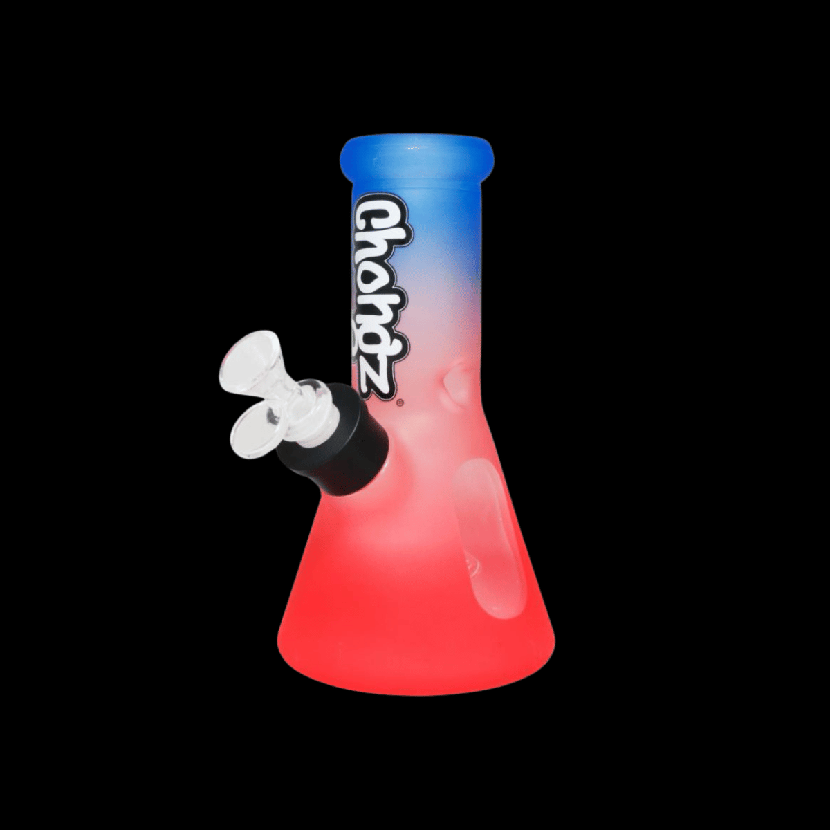 Chongz Rainbow Fade 8" Glass Beaker Bong – Blue & Red