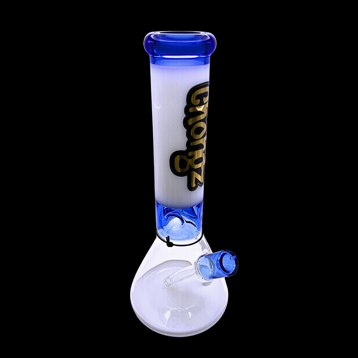 Chongz Beef Galore 30cm blue 5mm glass ice bong with rounded base