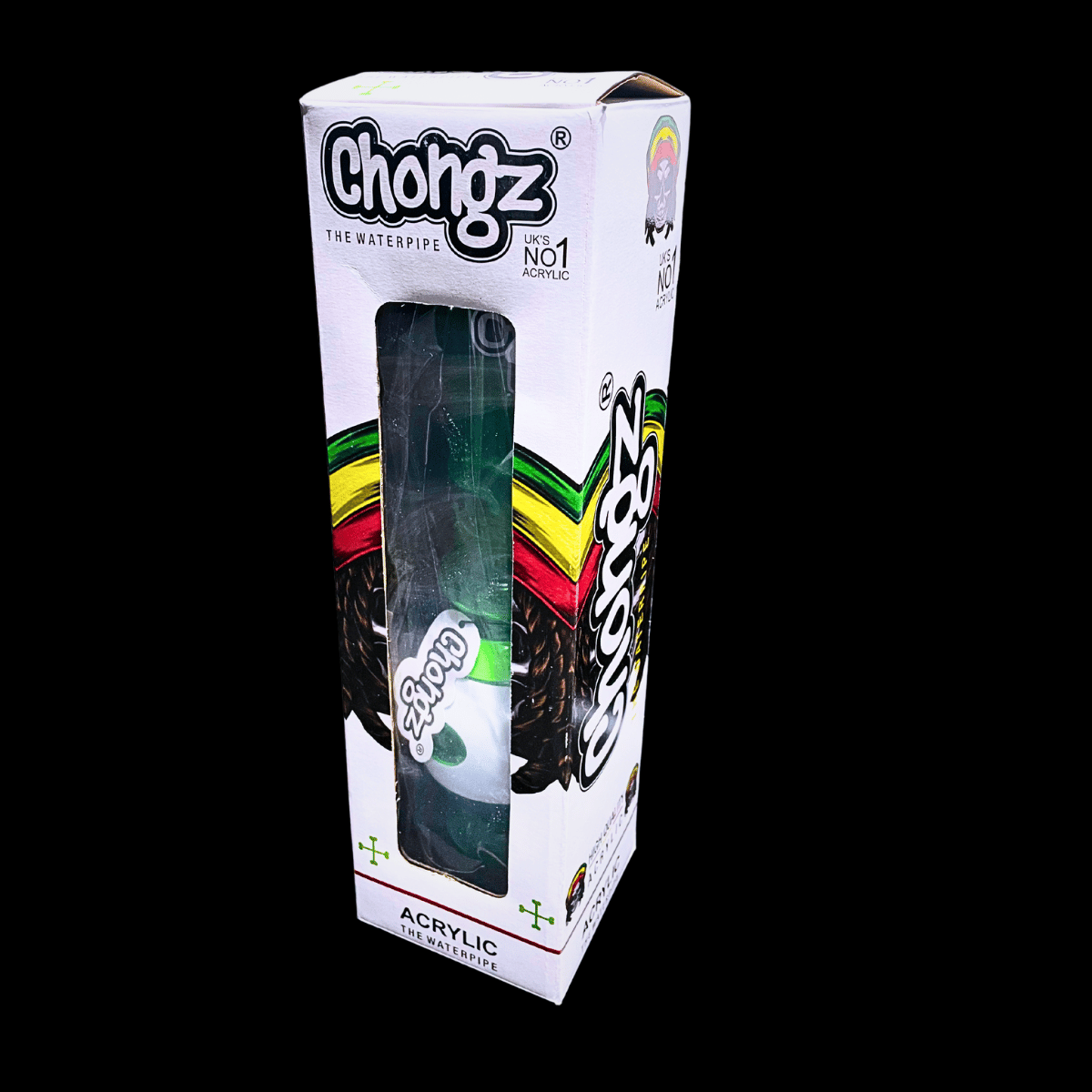 Chongz Happy Daze 40cm acrylic bong in retail packaging