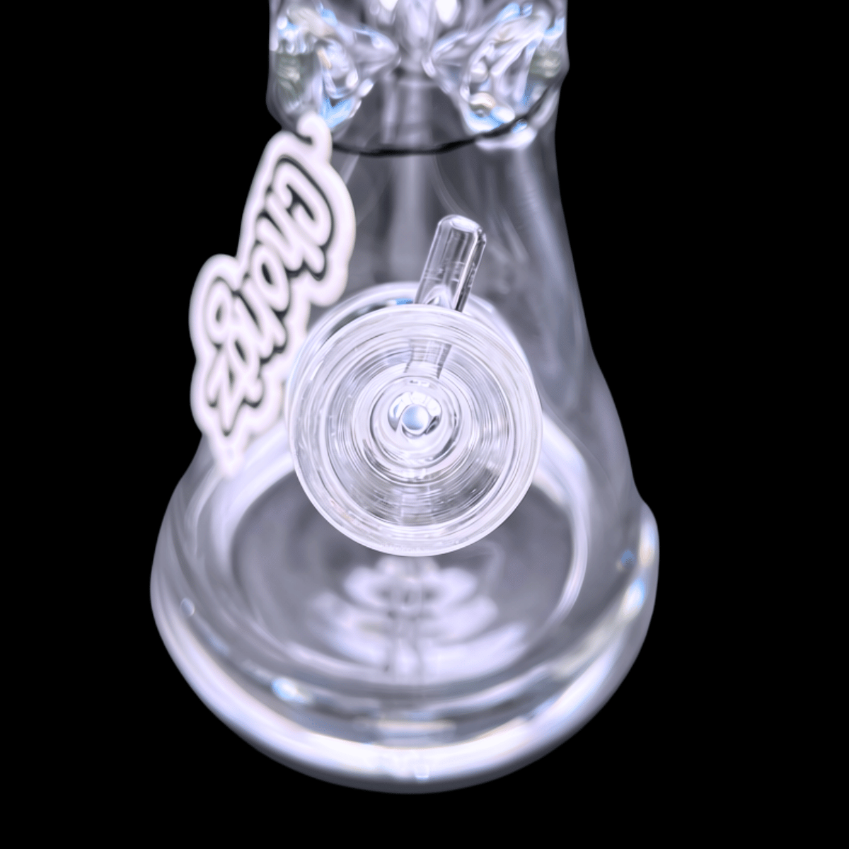 Front close-up of Chongz Heavyman bong base, bowl and joint