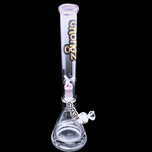 Chongz Mighty Mike pink percolator glass bong – 46cm