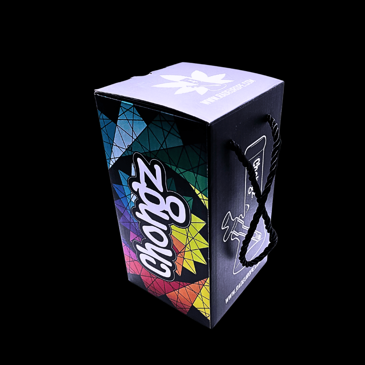 Chongz Multi Chongz purple 8-inch glass beaker bong retail box