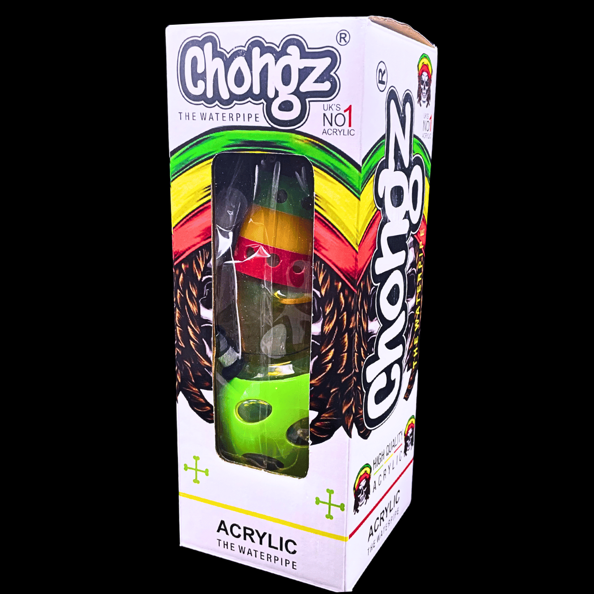 Chongz Neon Orbit multicoloured acrylic bong in branded retail box