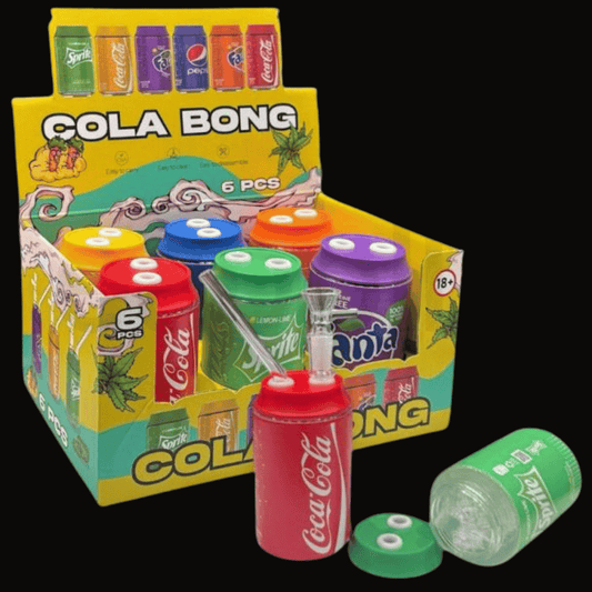 Fizzy Pop Mini Glass Bong — 12cm Drinks Can Waterpipe