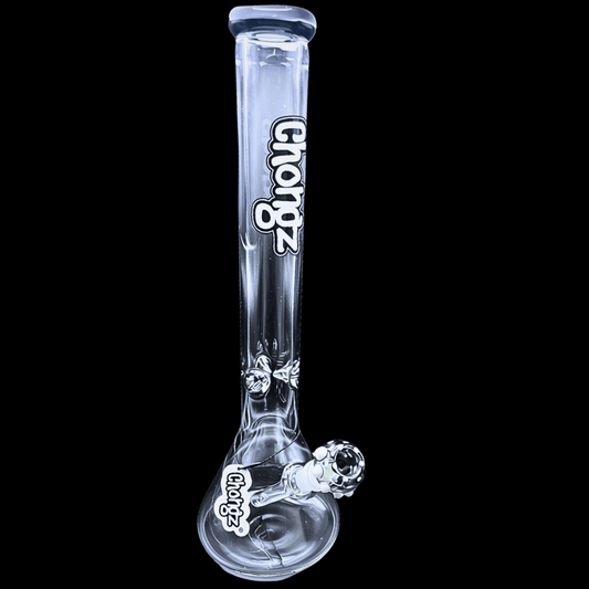 Chongz Menace 45cm 7mm heavy glass beaker bong on black background