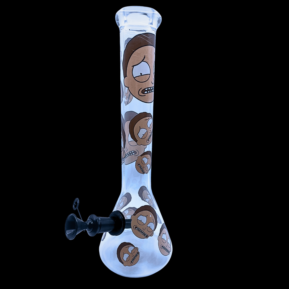 Morty Mayhem brown Rick and Morty character glass bong – 29cm