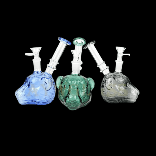 The Cosmic Bear Glass Bong — Mini Creature Edition (17cm)