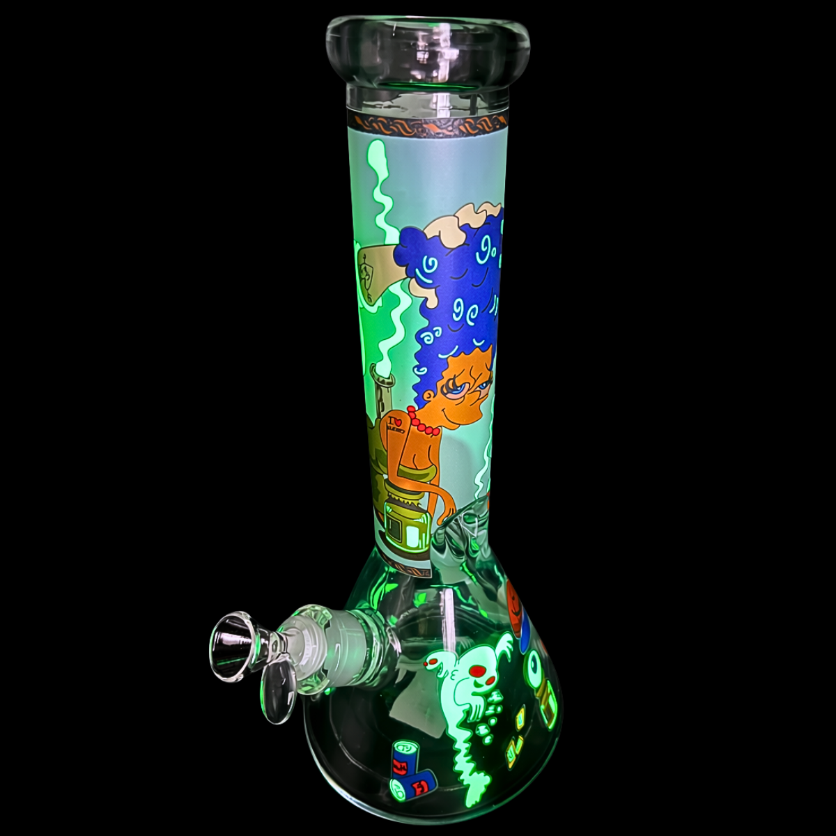 Family Guy & Simpsons-Inspired Glow Bong | Cartoon Mash-Up – Bongs