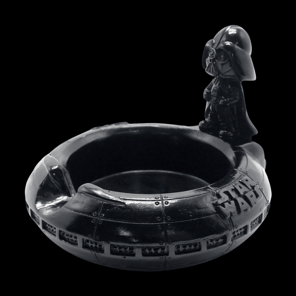 Dark Invader resin ashtray — matching helmet style
