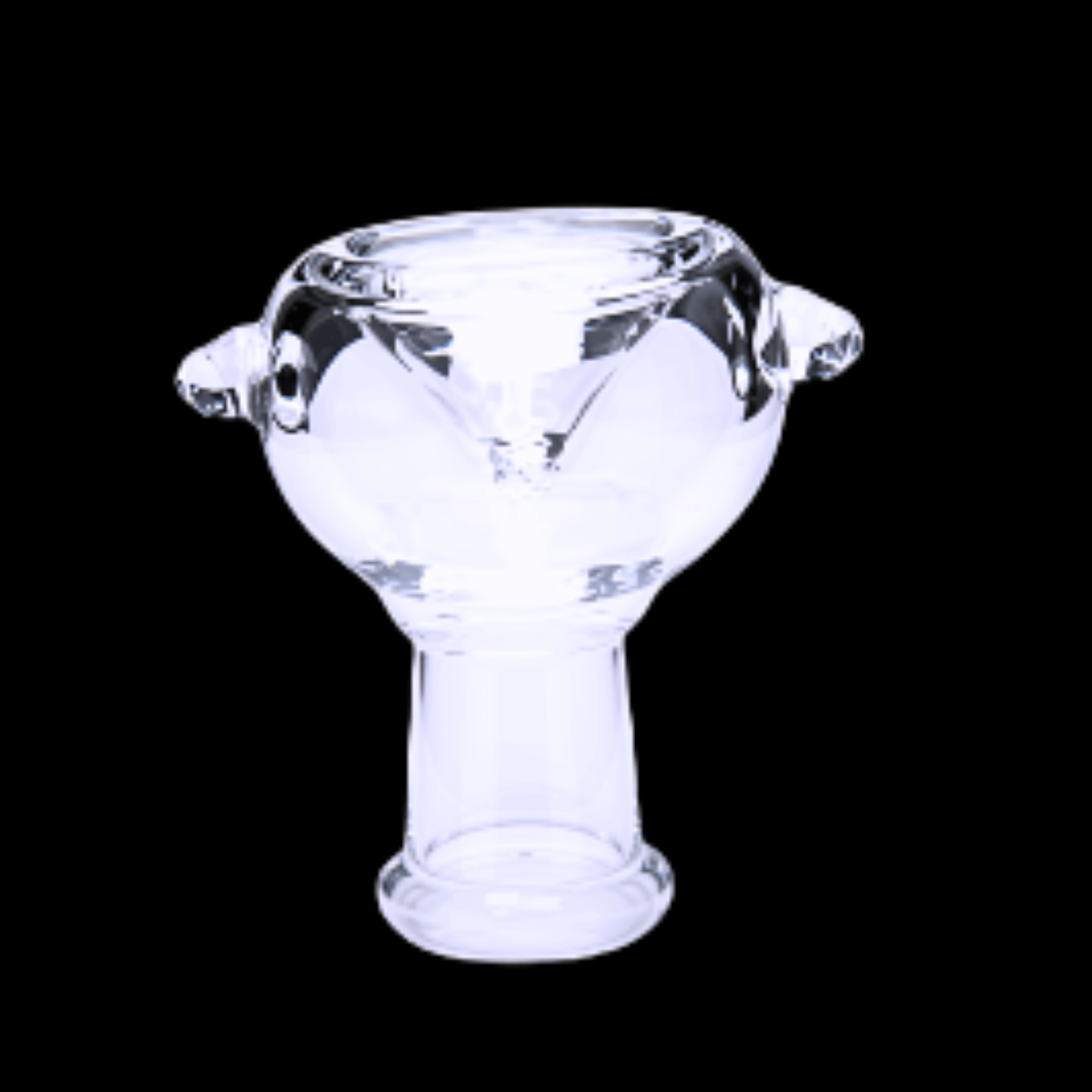 Clear glass replacement bong bowl with 14mm female joint