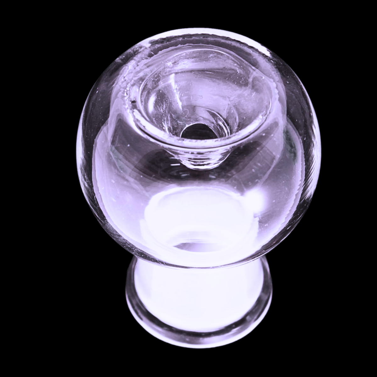 Round clear glass replacement bong bowl with 19mm female joint