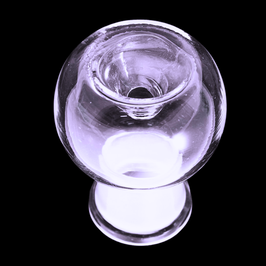 Round clear glass replacement bong bowl with 19mm female joint